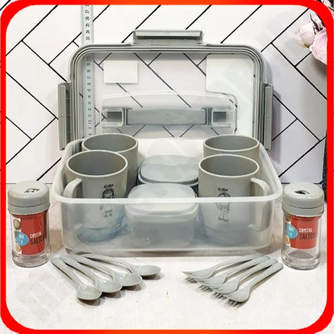 34035 ست چای خوری 4 نفره طوسی هاوایی زیباسازان