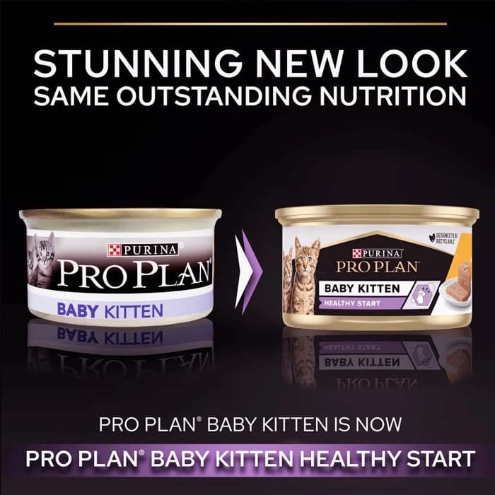 کنسرو بچه گربه پروپلن طعم مرغ مدل کیتن وزن 85 گرم ProPlan Kitten Healthy Start — تصویر ۶