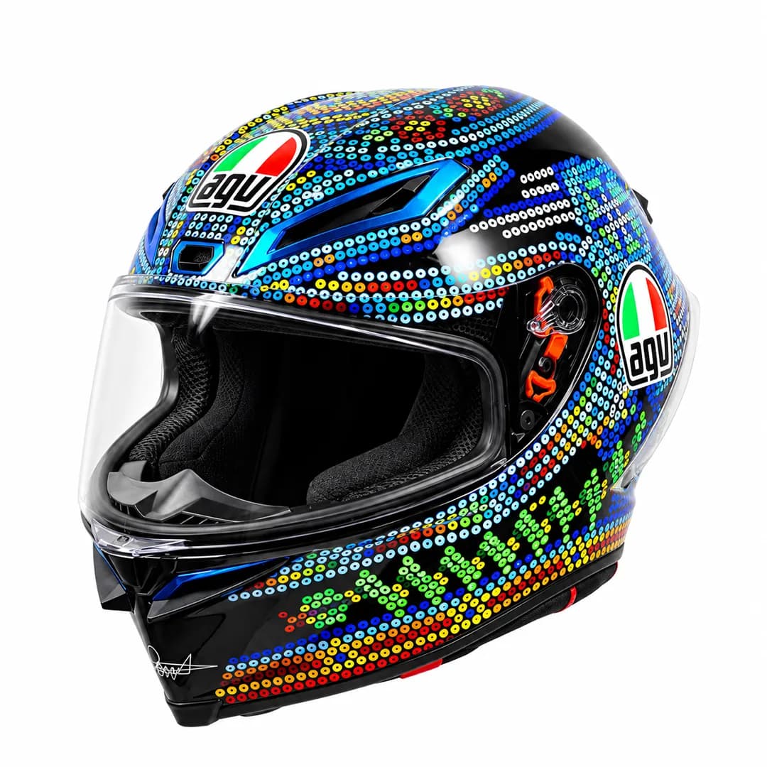 کلاه کاسکت فک ثابت طرح AGV مدل GRAPHITI — تصویر ۶
