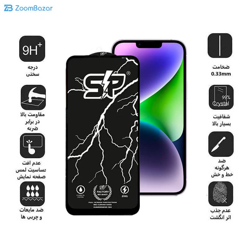 گلس اپیکوی مدل SP Factory مناسب برای گوشی موبایل اپل iPhone 13 pro Max/ 14 Plus — تصویر ۴