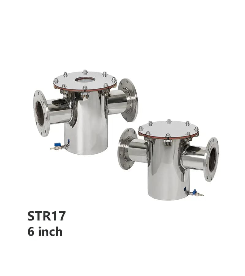 استرینر استنلس استیل فلنجی آکوامارین مدل STR17 سایز 6 اینچ