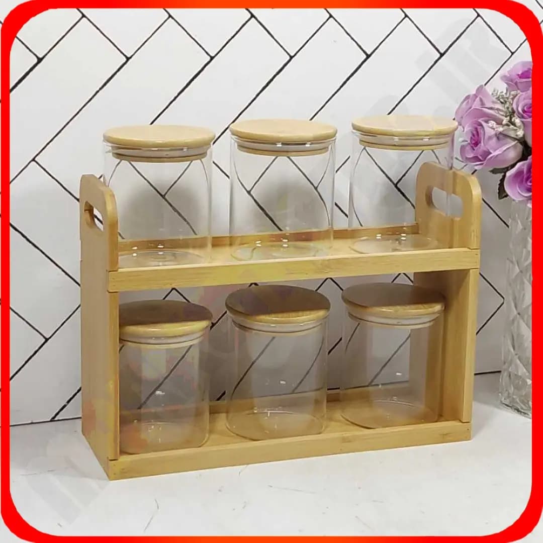 پاسماوری دو طبقه 6 پارچه 5-842 استند چوبی