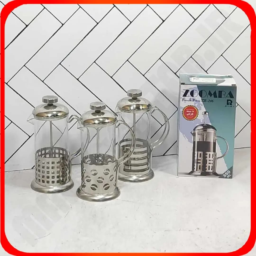 فرنچ پرس 350 میل استیل زومبا