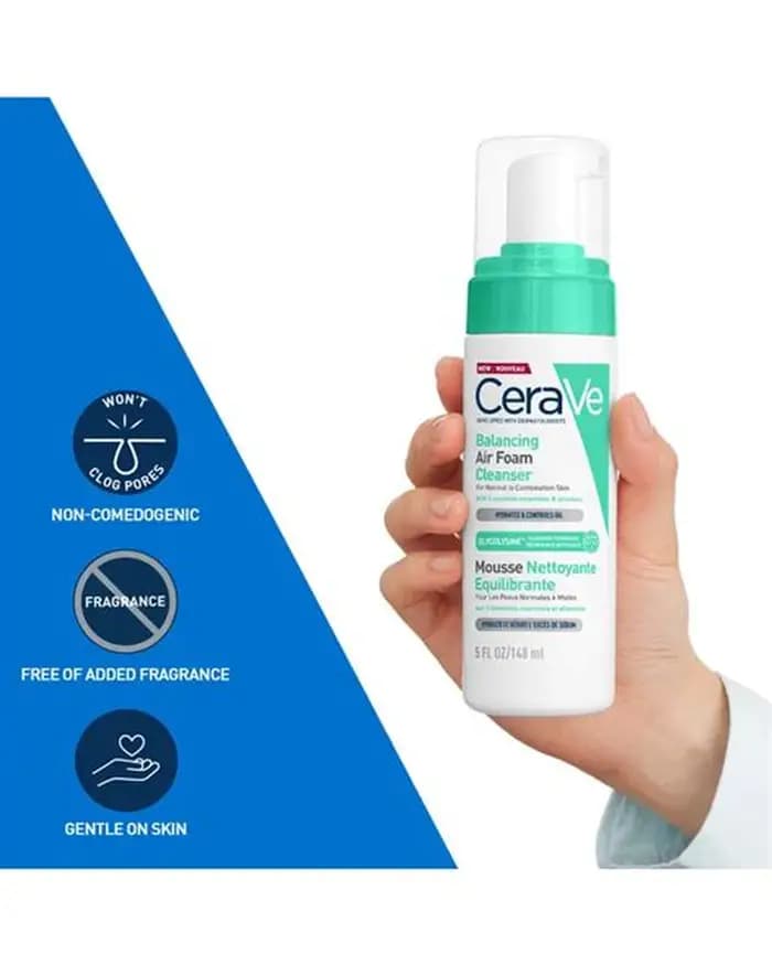 فوم شستوشوی بالانسینگ سراوی CeraVe حجم ۱۵۰ میل — تصویر ۲