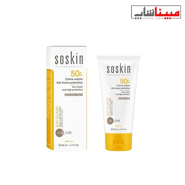 کرم ضدآفتاب بژ روشن فاقدچربی ساسکین
