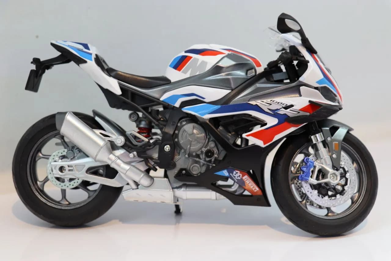 موتور فلزی بی ام و M1000RR سفید مدل M9_5A — تصویر ۶