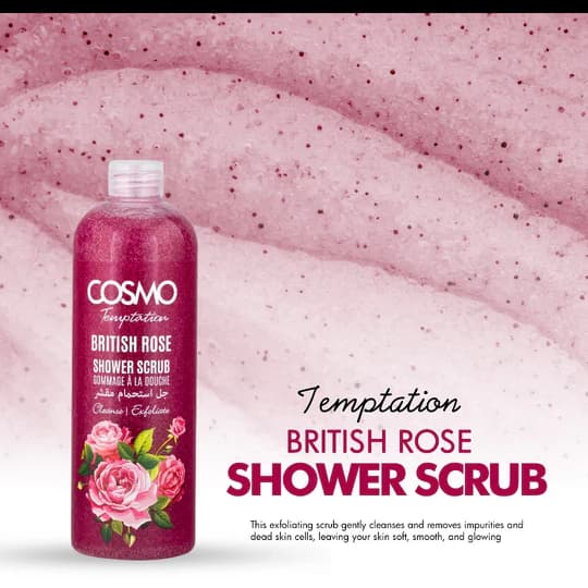اسکراب حمام رز انگلیسی(Temptation British Rose) کازمو – SHOWER SCRUB — تصویر ۲