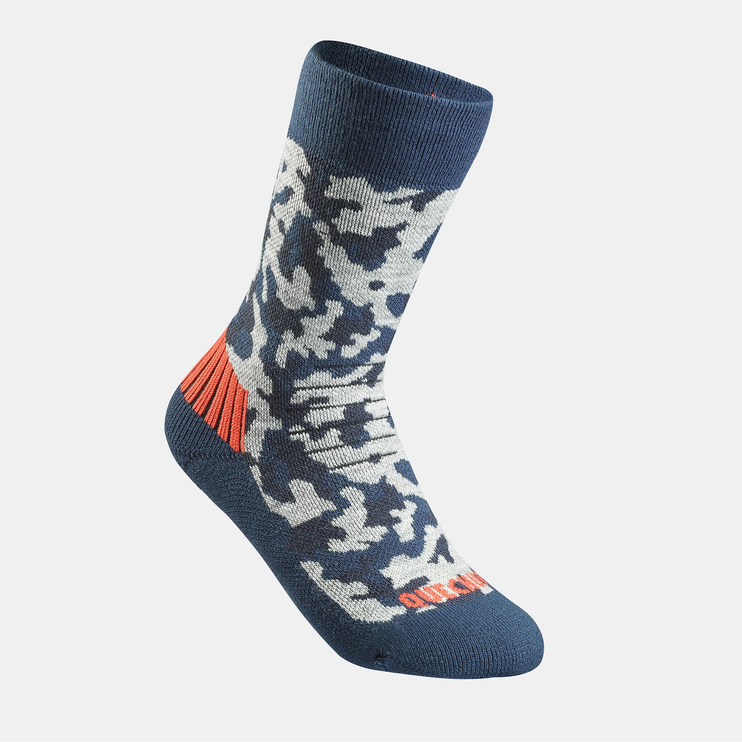 جوراب زمستانه کچوا – 2 جفت – ساق بلند کودکانه Quechua Children’s Outdoor Long Winter / Thermal Socks – Camouflage Patterned – 2 Pairs – SH100 Mid — تصویر ۵