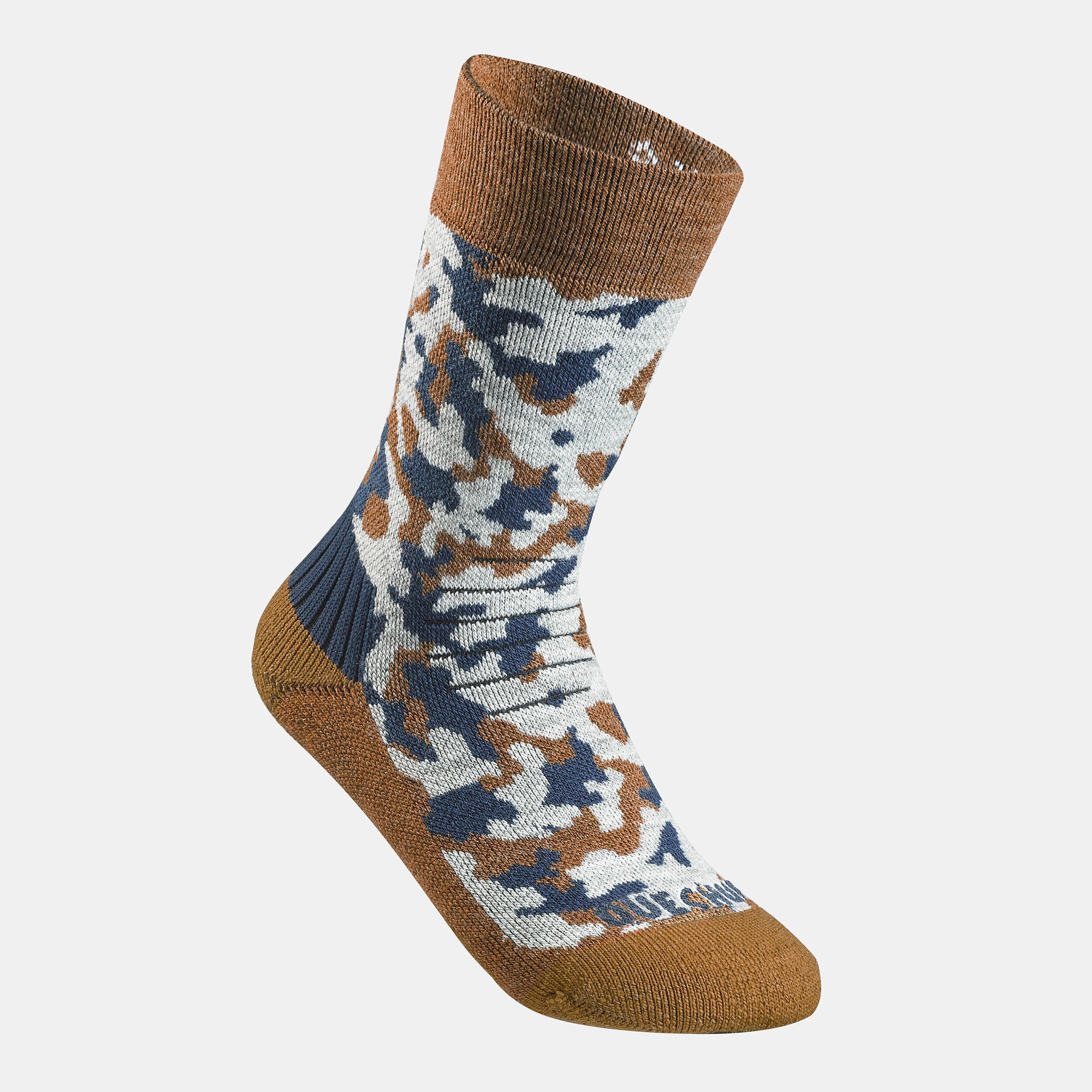 جوراب زمستانه کچوا – 2 جفت – ساق بلند کودکانه Quechua Children’s Outdoor Long Winter / Thermal Socks – Camouflage Patterned – 2 Pairs – SH100 Mid — تصویر ۶
