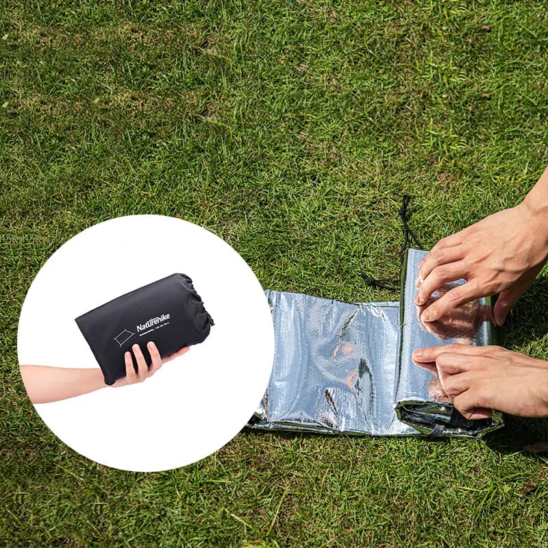 زیر انداز چادر نیچرهایک – فویل آلومینیوم پلی اتیلن Naturehike waterproof Multifunctional PE aluminum foil moisture – proof floor mat — تصویر ۶