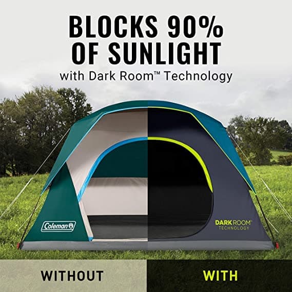 چادر کمپینگ کلمن دارک روم 8 نفره Coleman Skydome Darkrom — تصویر ۵
