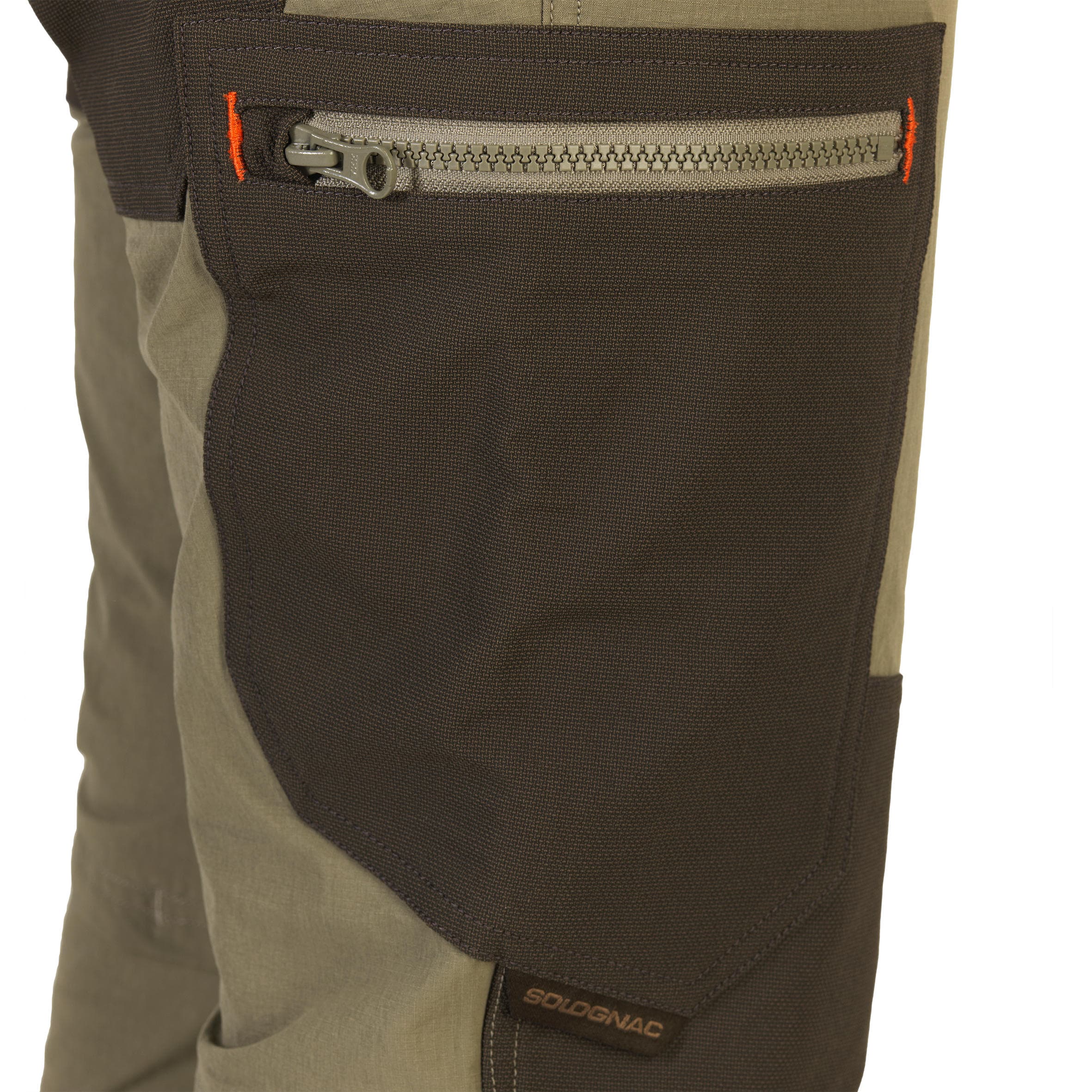 شلوار شکار سولوگناک Solognac Men’s Outdoor Trousers – Hunting and Nature Observing – Green – 520 — تصویر ۷