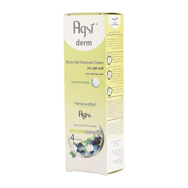 کرم موبر بدن آگیس مناسب پوست حساس مدل آکسی درم حجم ۱۰۰ میلی لیتر | Agiss Body Depilatory Cream 100 ml — تصویر ۲