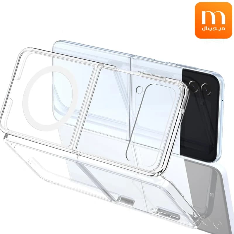 قاب گوشی مگ سیف شفاف مناسب برای Samsung Galaxy Z Flip4 — تصویر ۳