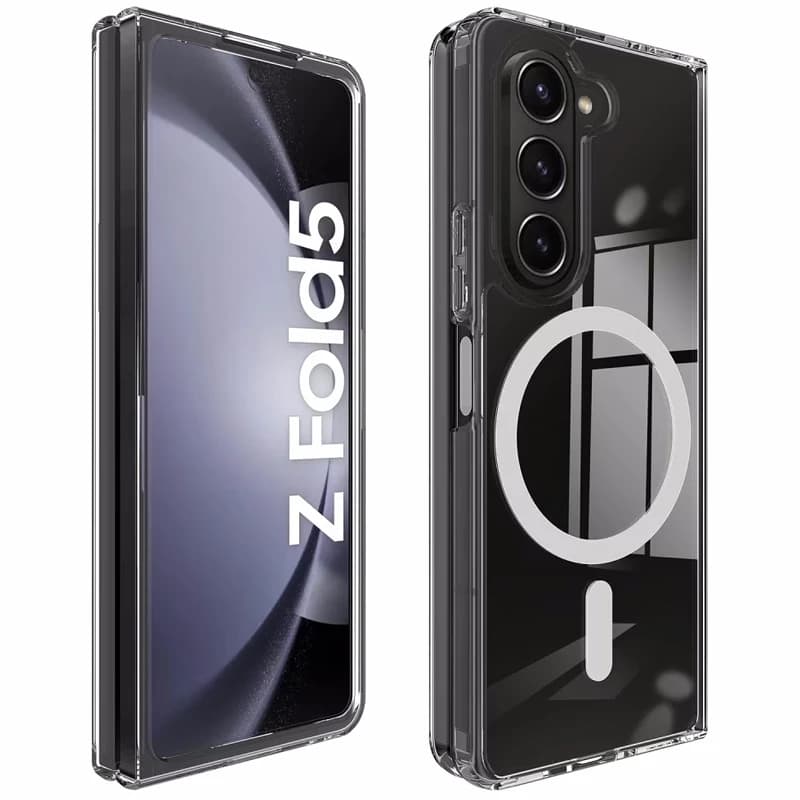 قاب گوشی مگ سیف شفاف مناسب برای Samsung Galaxy Z Fold5 — تصویر ۲