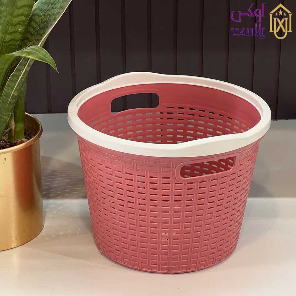 سبد لباس چند منظوره دسته دار پلاستیکی کد 6580 — تصویر ۳