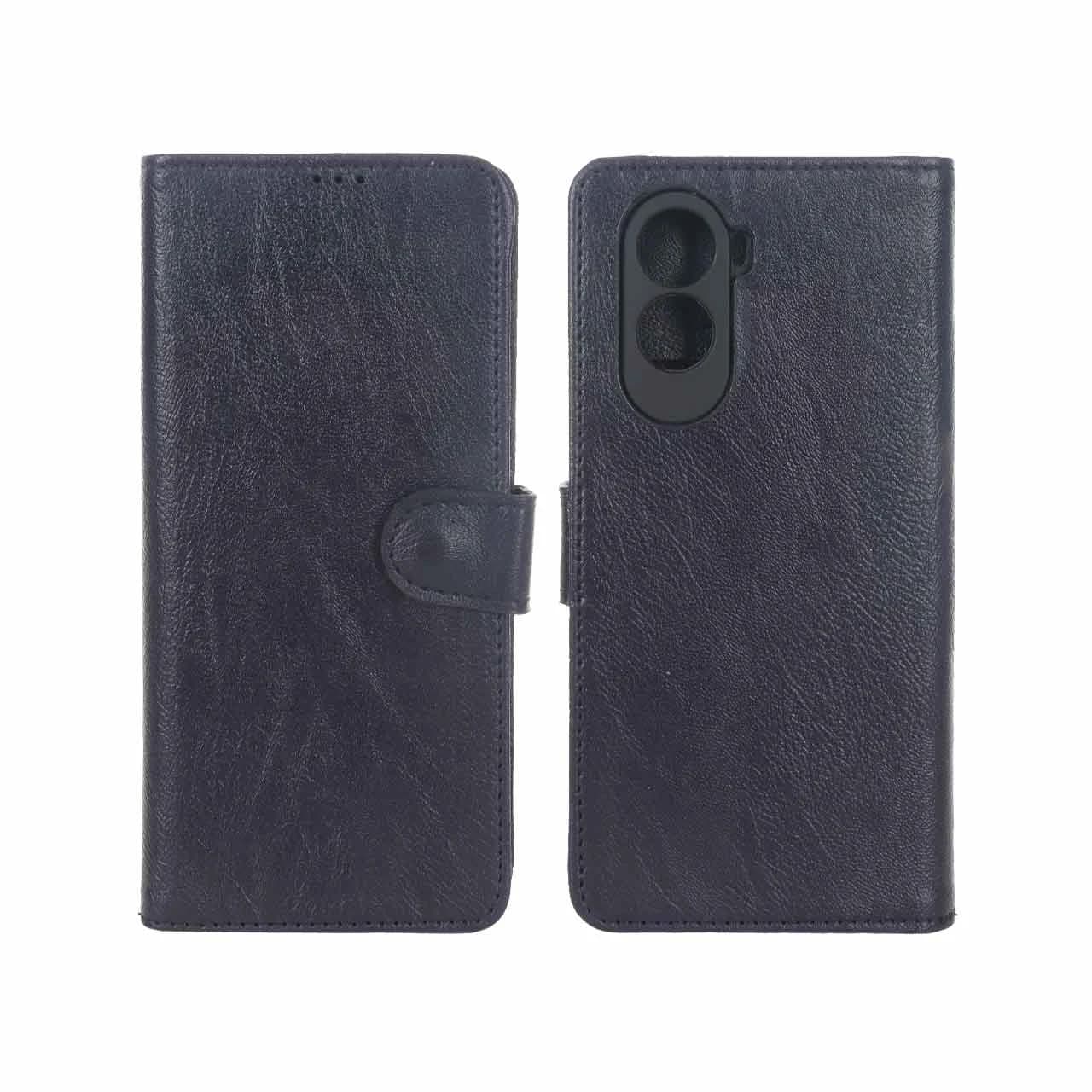 کیف موبایل چرمی مگنتی محافظ لنزدار Xiaomi Poco M7 4G — تصویر ۳