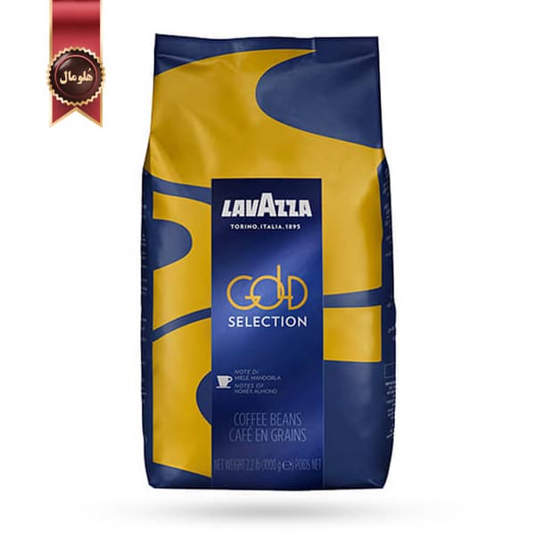 دانه قهوه لاوازا lavazza مدل گلدن سلکشن Gold Selection یک کیلویی (اورجینال)