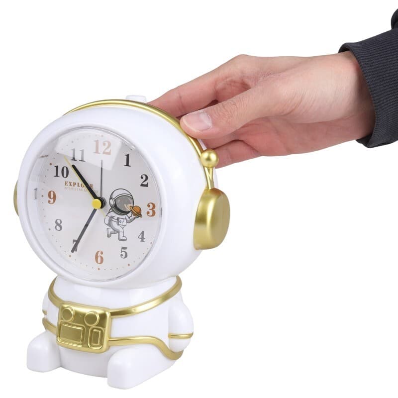 ساعت رومیزی زنگ دار طرح فضانورد Ruiwang کد 5582 — تصویر ۶
