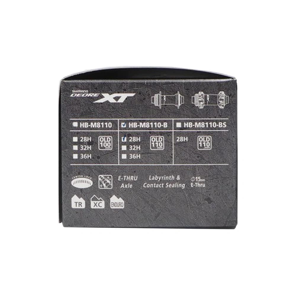 توپی جلو دوچرخه شیمانو مدل SHIMANO HB-M8110-B 28H — تصویر ۲