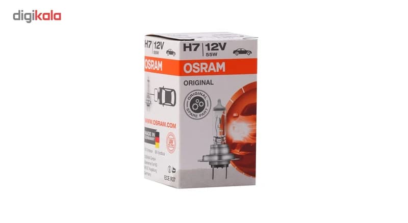 لامپ خودرو اسرام مدل H7 12V 55 W 64210 کد m19909 — تصویر ۵