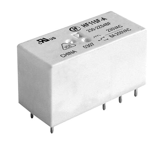 رله 115 ولت ac تک کنتاکت 16 آمپر 8 پین برند HONGFA | مدل HF115F-A/115-1ZS3AF