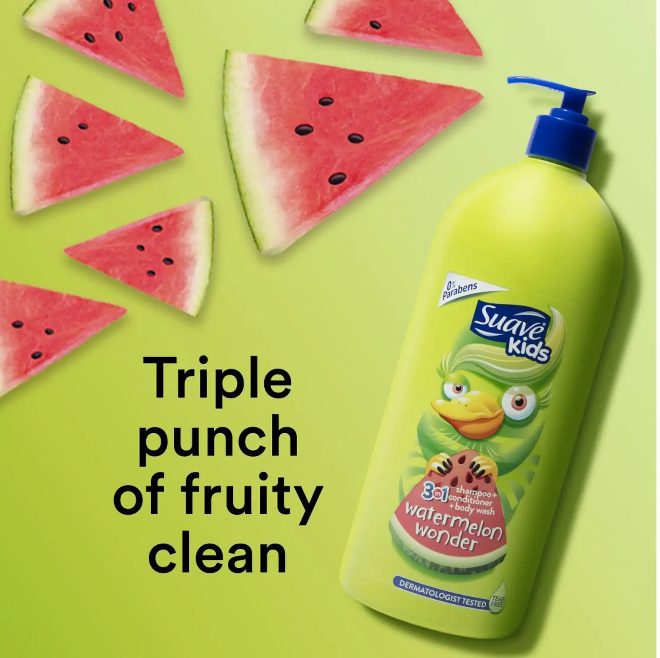 شامپو ۳ در ۱ سواوا کیدز هندوانه Suave kids watermelon shampoo — تصویر ۴