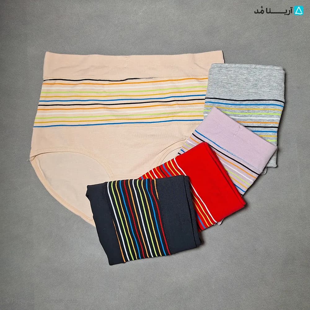 شورت زنانه گنی راه راه کد AFU-2141-5280 — تصویر ۳