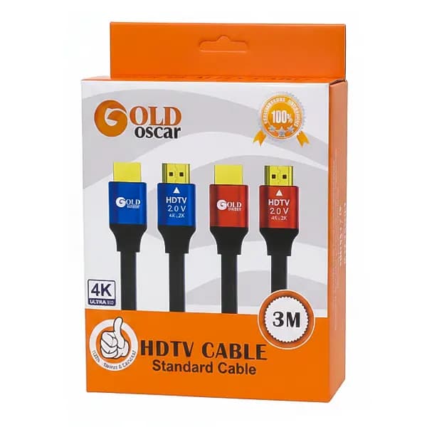 کابل 4K2K V2.0 HDMI گلد اسکار طول 3 متر — تصویر ۲