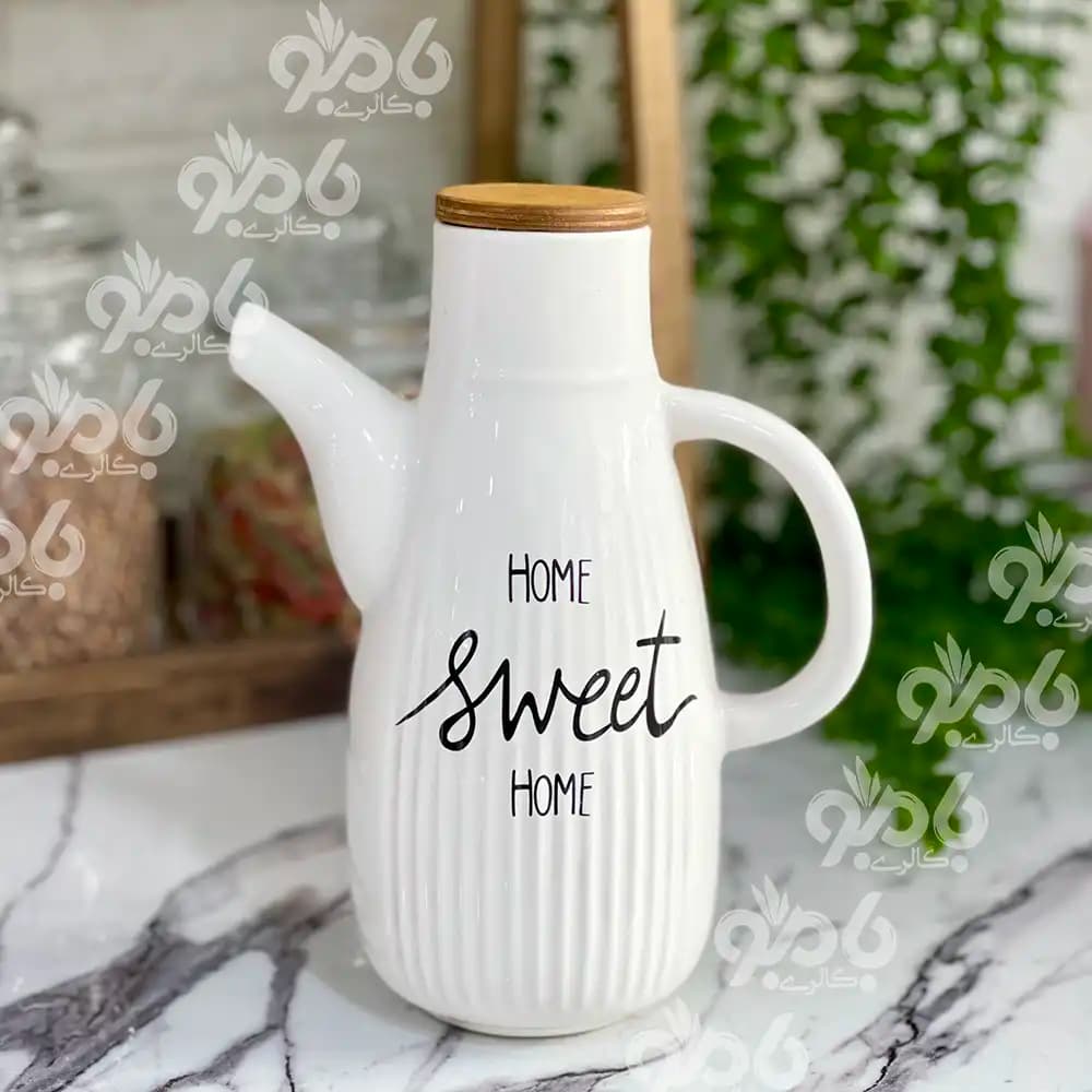 روغن ریز سرامیکی درب چوبی خمره ای