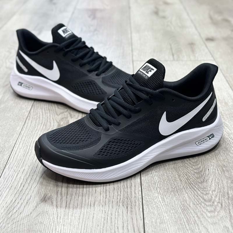 کتونی مردانه زنانه مدل نایک ایر زوم گاید nike air zoom guide رانینگ رنگ مشکی سفید کد 26100 — تصویر ۲