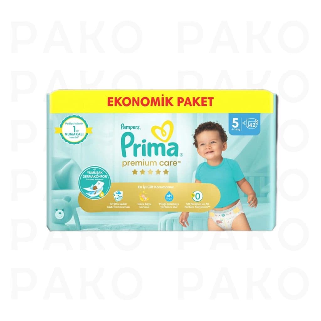 پوشک پریما ضدحساسیت سایز 5 بسته 42 عددی — تصویر ۲