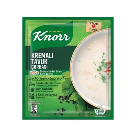 سوپ آماده مرغ خامه ای کنور Knorr Kremali Tavuk Corbasi Soup — تصویر ۲