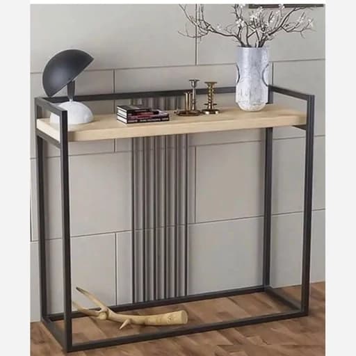 کنسول مدرن فلزی ترکیب چوب و فلز فیلبندشاپ مدل 827224