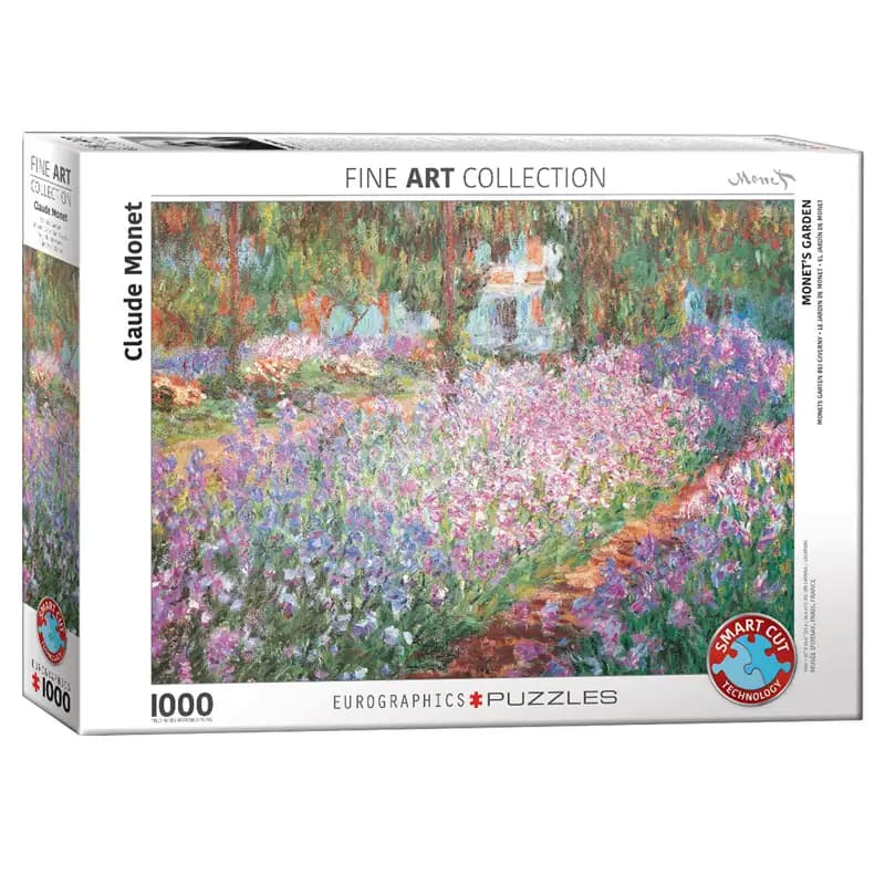 پازل 1000 تکه یوروگرافیک طرح MONET’S GARDEN کد 6000-4908