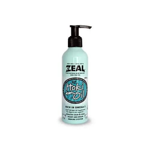 روغن ماهی سگ و گربه هوکی زیل Zeal Hoki Oil حجم 225 میل