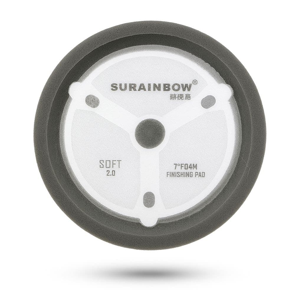 پد پولیش نرم روتاری مشکی 150 میلی متری سورین بو مدل Surainbow Professional Fine Polishing Pad T601A