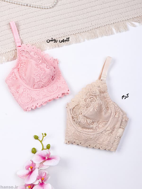 سوتین فنردار دانتل کش پهن شادی Shadi کد 68 — تصویر ۳