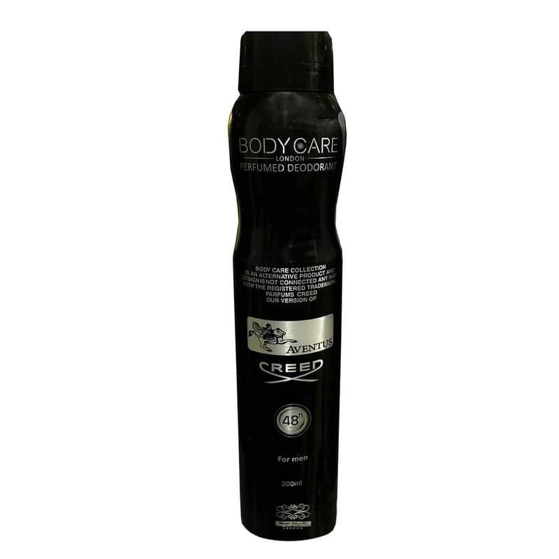 اسپری خوشبوکننده بدن مردانه مدل اونتوس (Aventus) بادی کر (BODY CARE) حجم 200 میلی لیتر