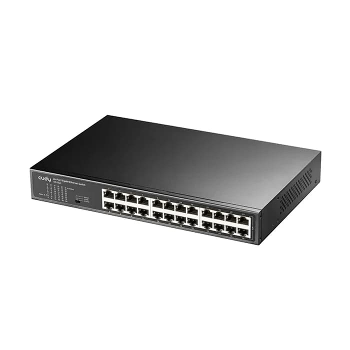 سوئیچ 24 پورت گیگابیتی و رکمونت کودی مدل GS1024 — تصویر ۲