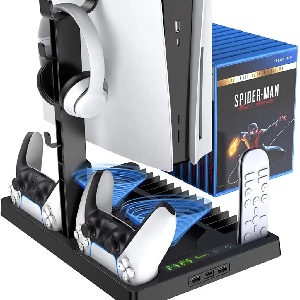 پایه خنک کننده و شارژر دسته پلی استیشن 5 مدل Multifunctional Cooling Stand