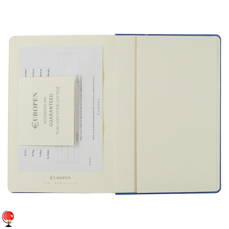 دفتر یوروپن مدل Hard Cover Medium رنگ آبی — تصویر ۴