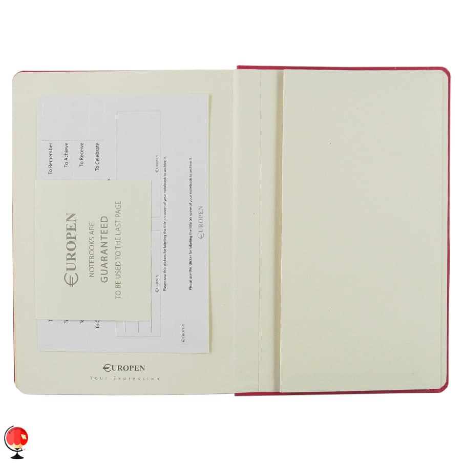 دفتر یوروپن مدل Hard Cover Medium رنگ صورتی — تصویر ۶