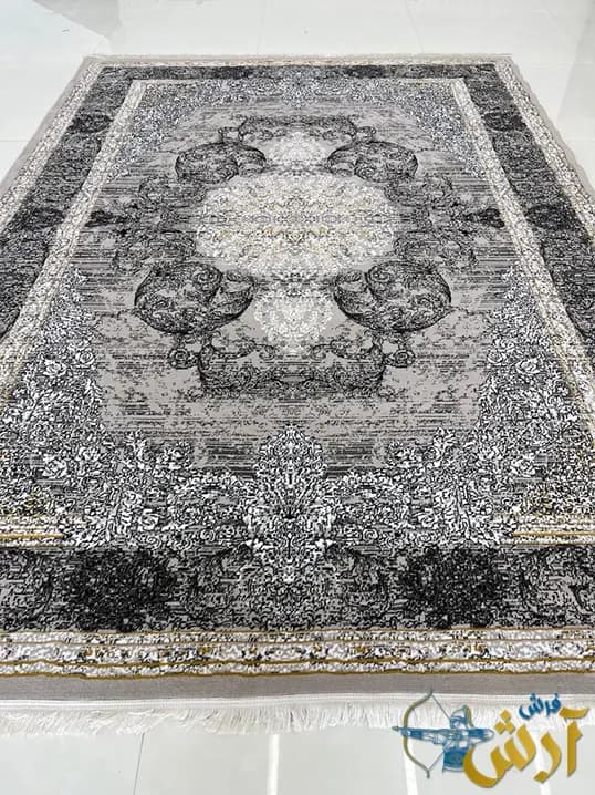 فرش نقره ای جدید 500 شانه طرح محوا