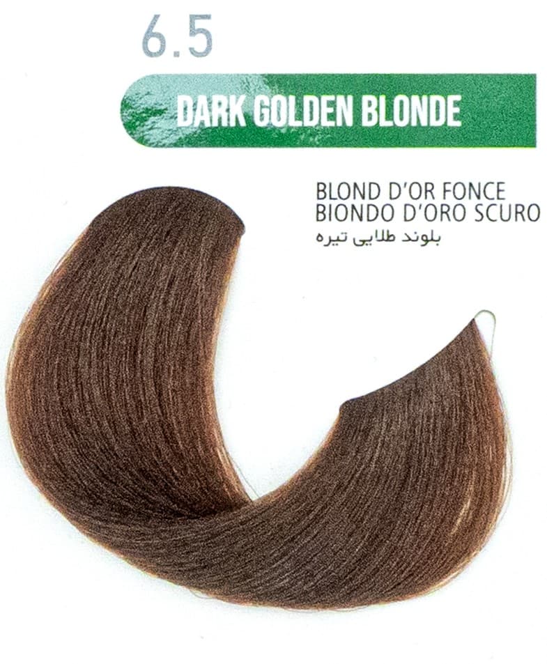 رنگ مو گیاهی بدون آمونیاک گارنیک 6.5 بلوند طلایی تیره DARK GOLDEN BLONDE GARNIC — تصویر ۲