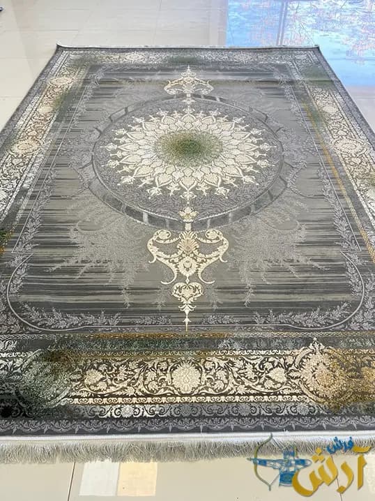 فرش پتینه ترنج دار 1200 شانه طرح ونیز فیلی