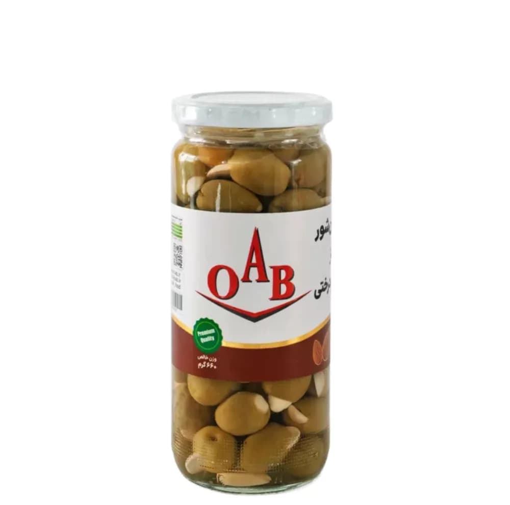 زیتون با مغز بادام اُ آ ب – ۵۰۰ گرم