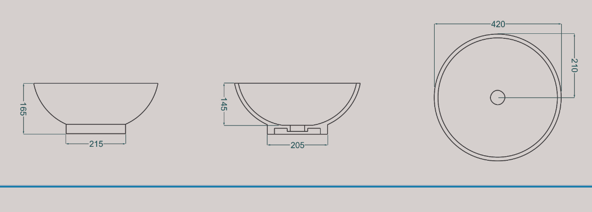 روشویی روکابینتی گلسار مدل جی ال 8 — تصویر ۲