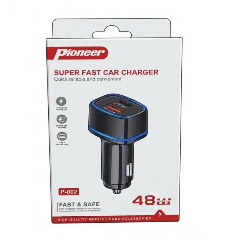 شارژر فندکی خودرو PIONEER مدل p-002