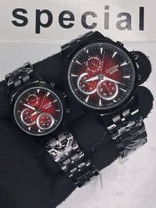 ساعت ست زنانه و مردانه سیتیزن اسپرت کوارتز بند فلزی | Women’s & Men’s Citizen Style Quartz Stainless Steel Watch Set — تصویر ۵
